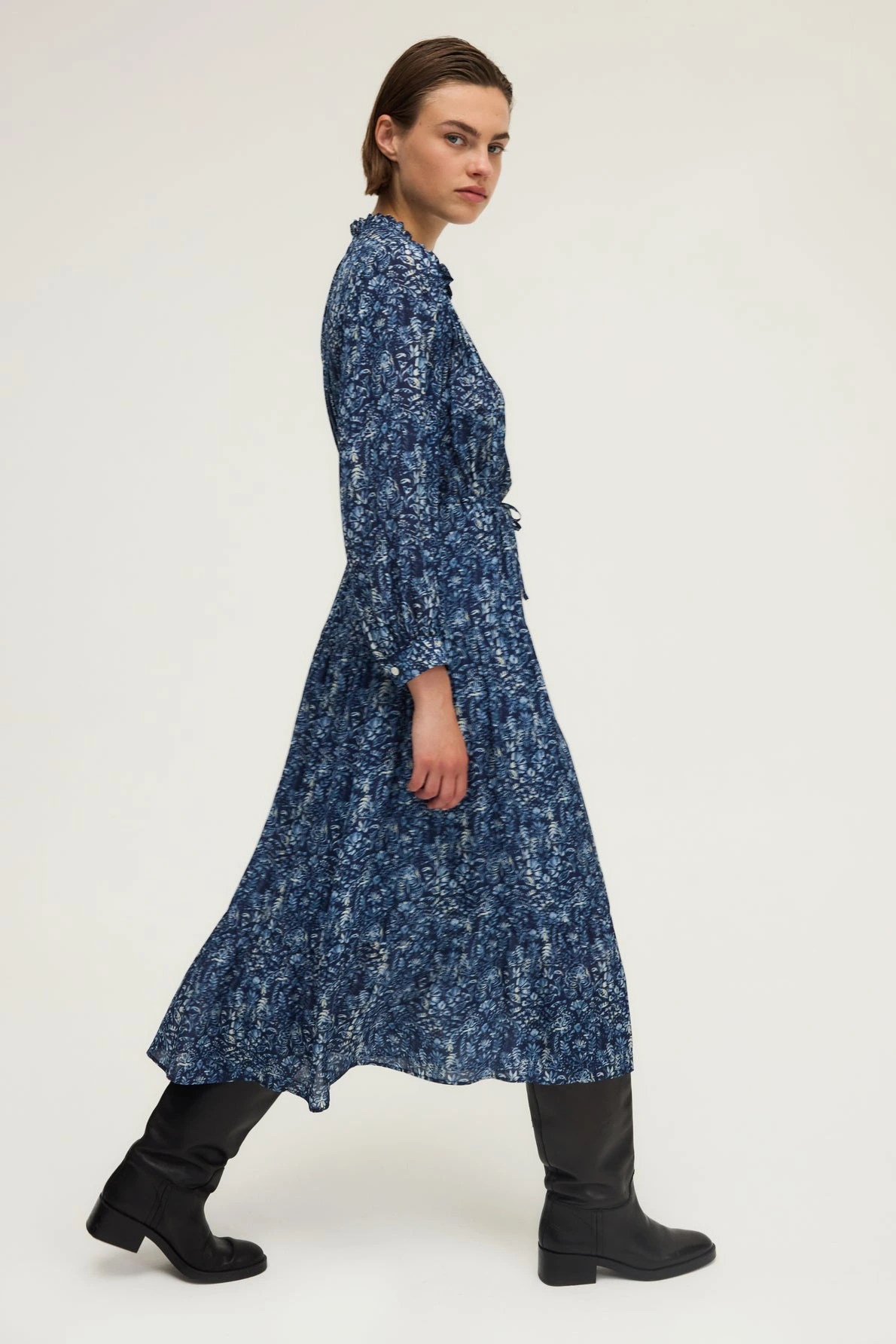 Robe-longue-imprime-vegetal-LIAN-pablo-gerard-darel-maroc-profil