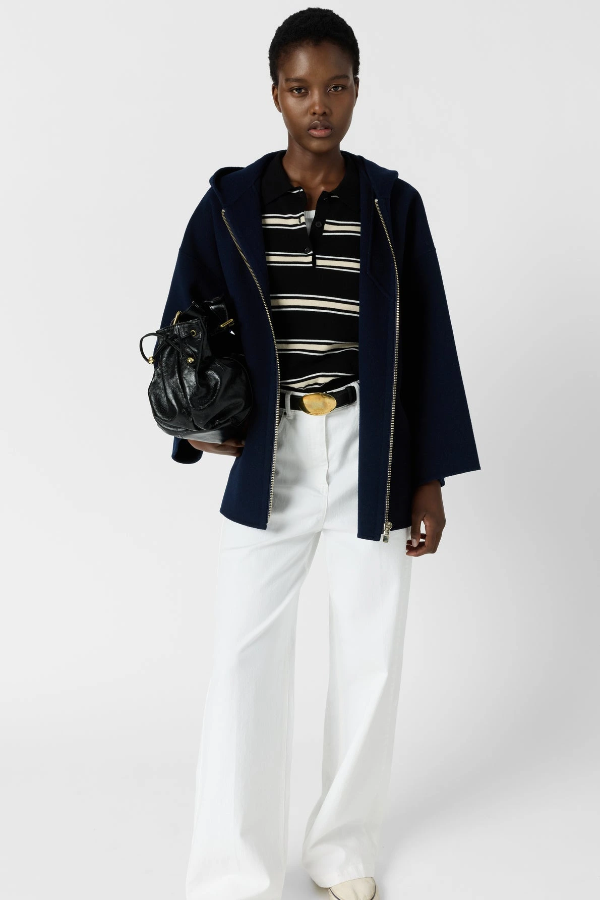 Look femme avec manteau patricia marine