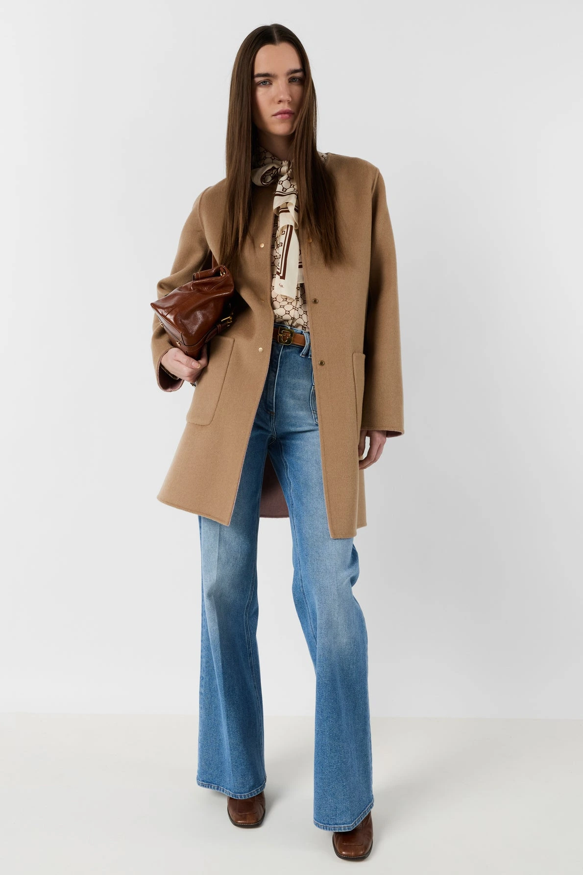 Manteau réversible en laine fine - PRECILIA