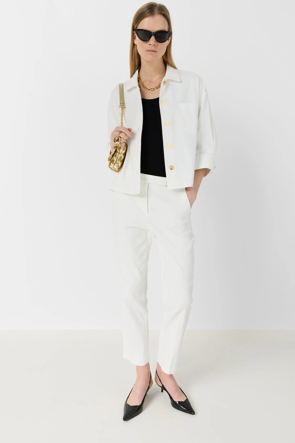 Look femme avec surchemise Tenya écru