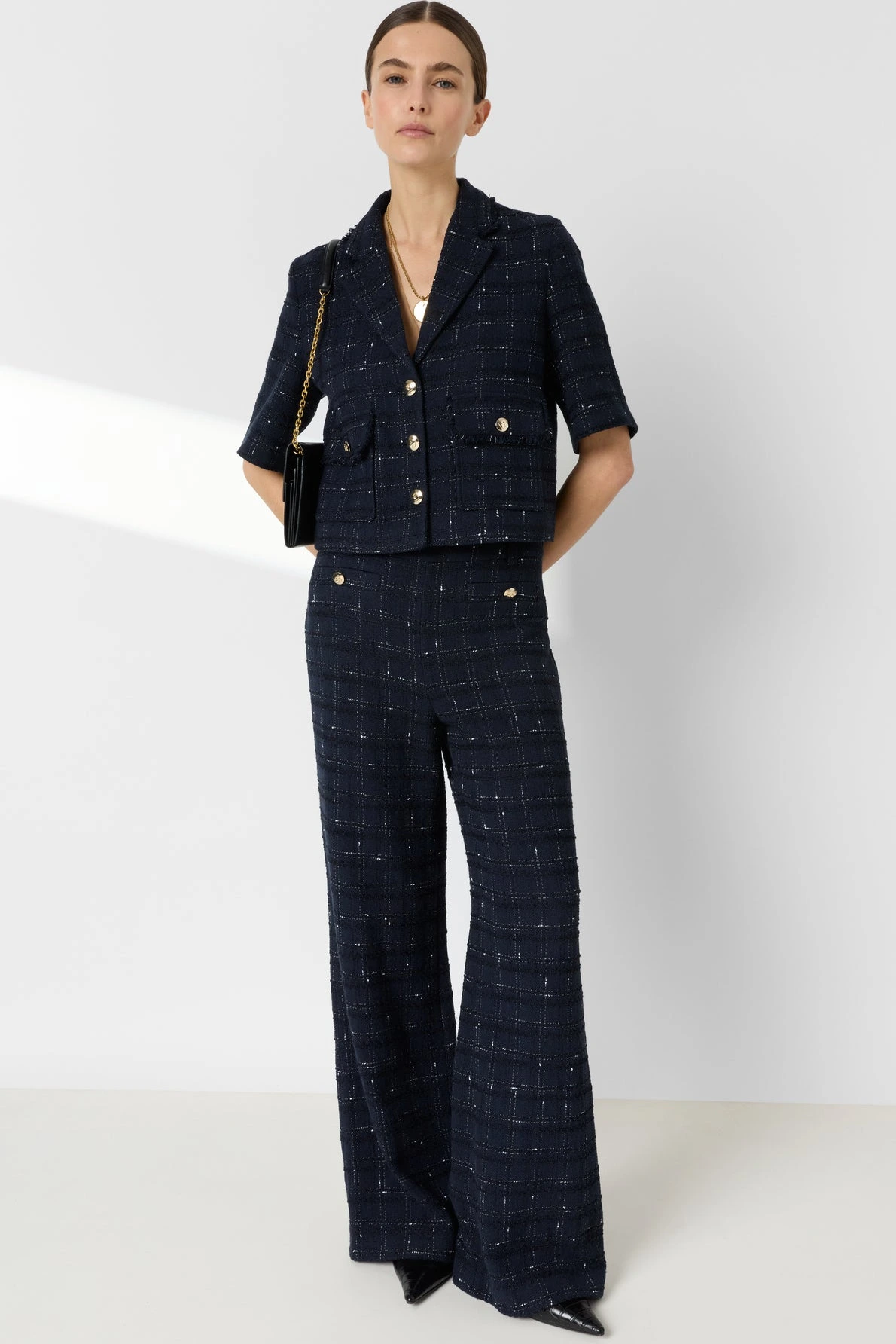 Look femme avec veste Tae marine