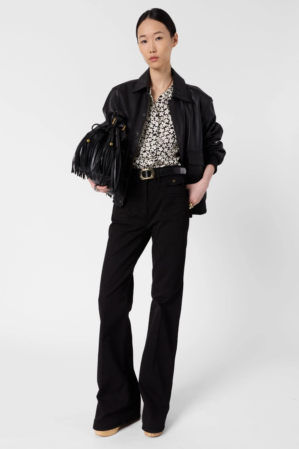 Look femme avec chemise Ceonie noir