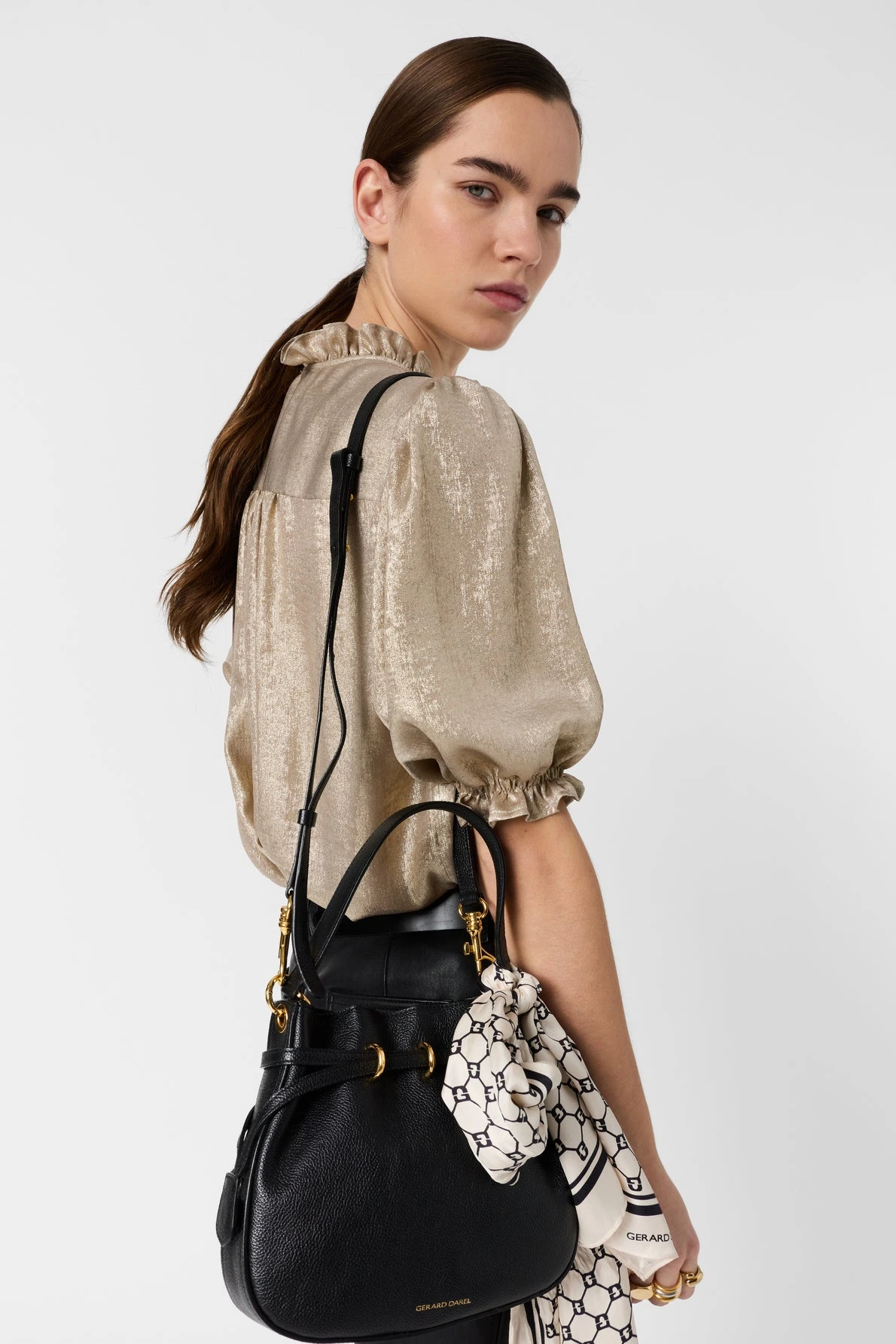 Chemise Ceva doré – vue profil