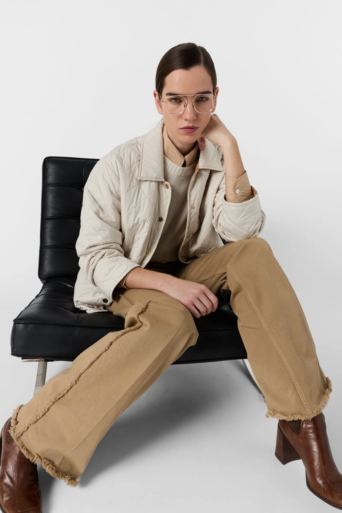 Look femme avec veste Pheona naturel