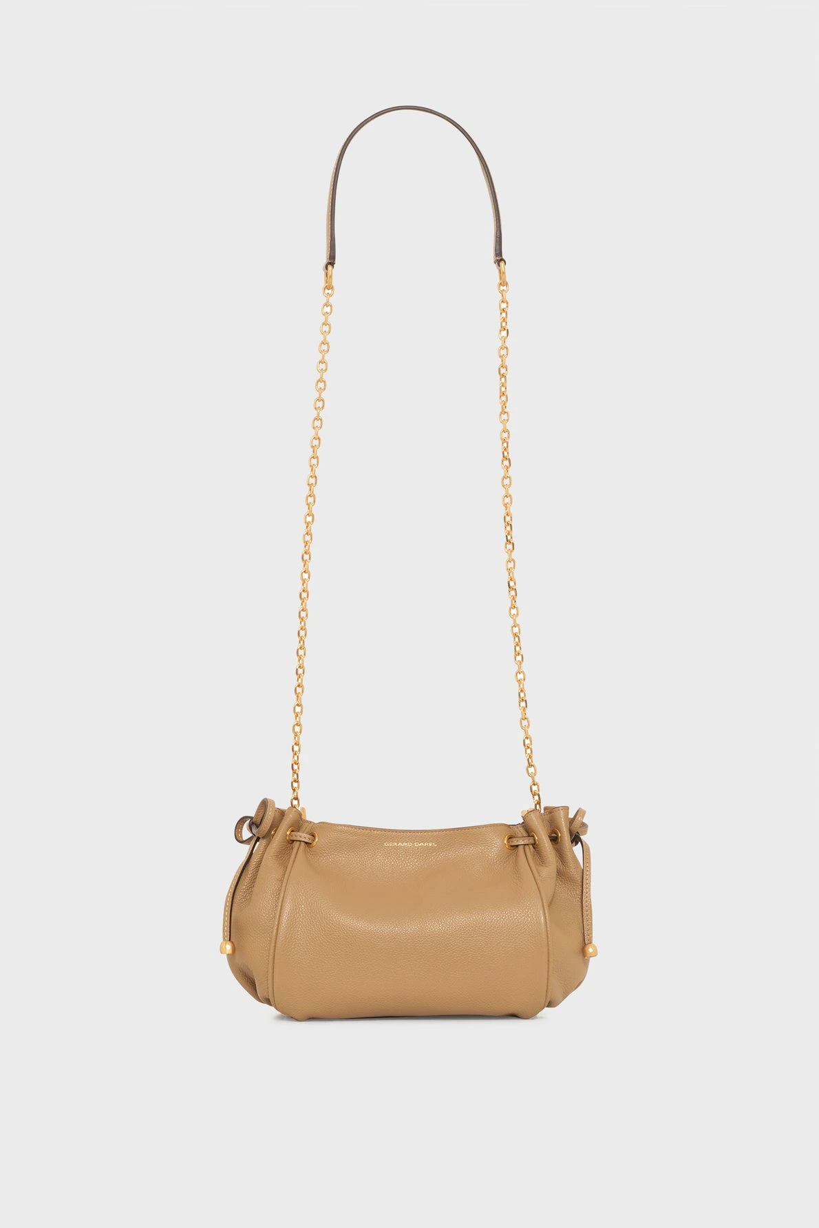 Mini 24 argile en cuir grainé femme