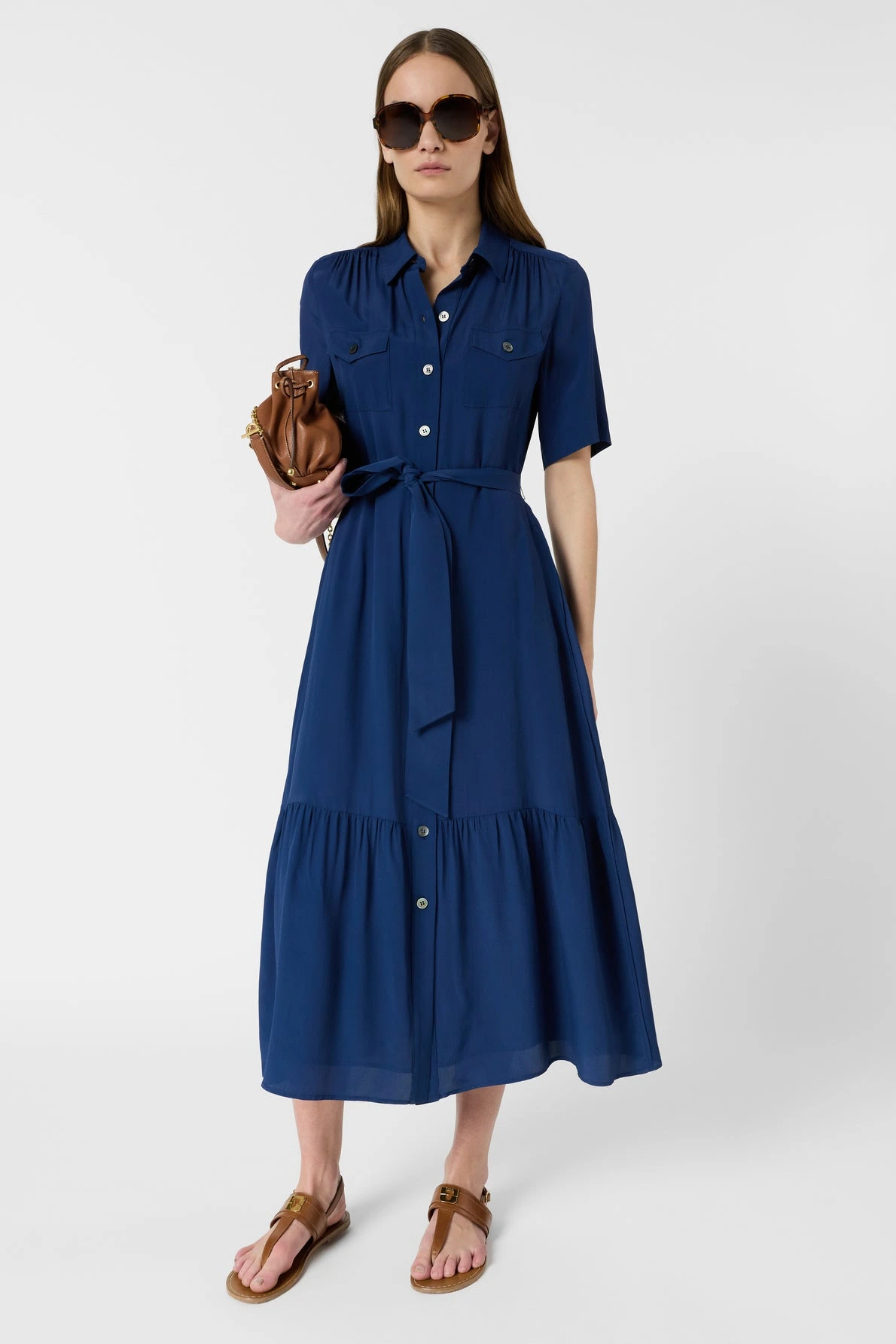 Look femme avec robe Raina encre