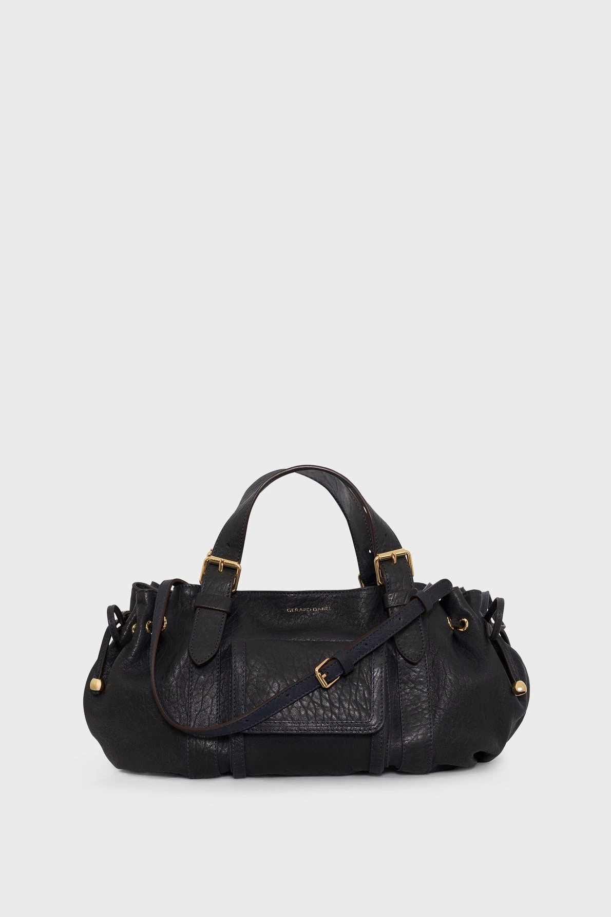 Sac 18H marine en cuir bubble femme