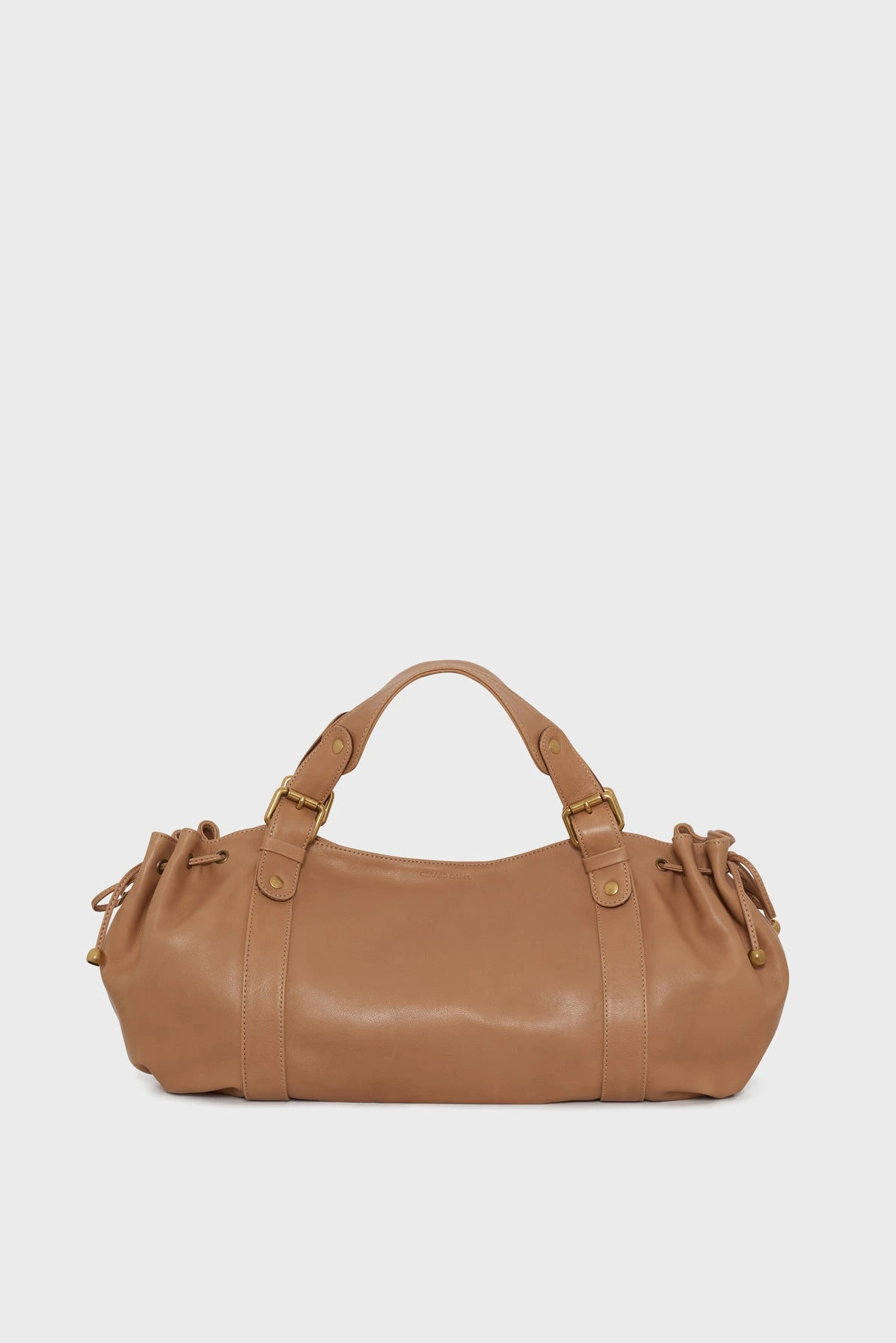 Sac 24H caramel en cuir femme