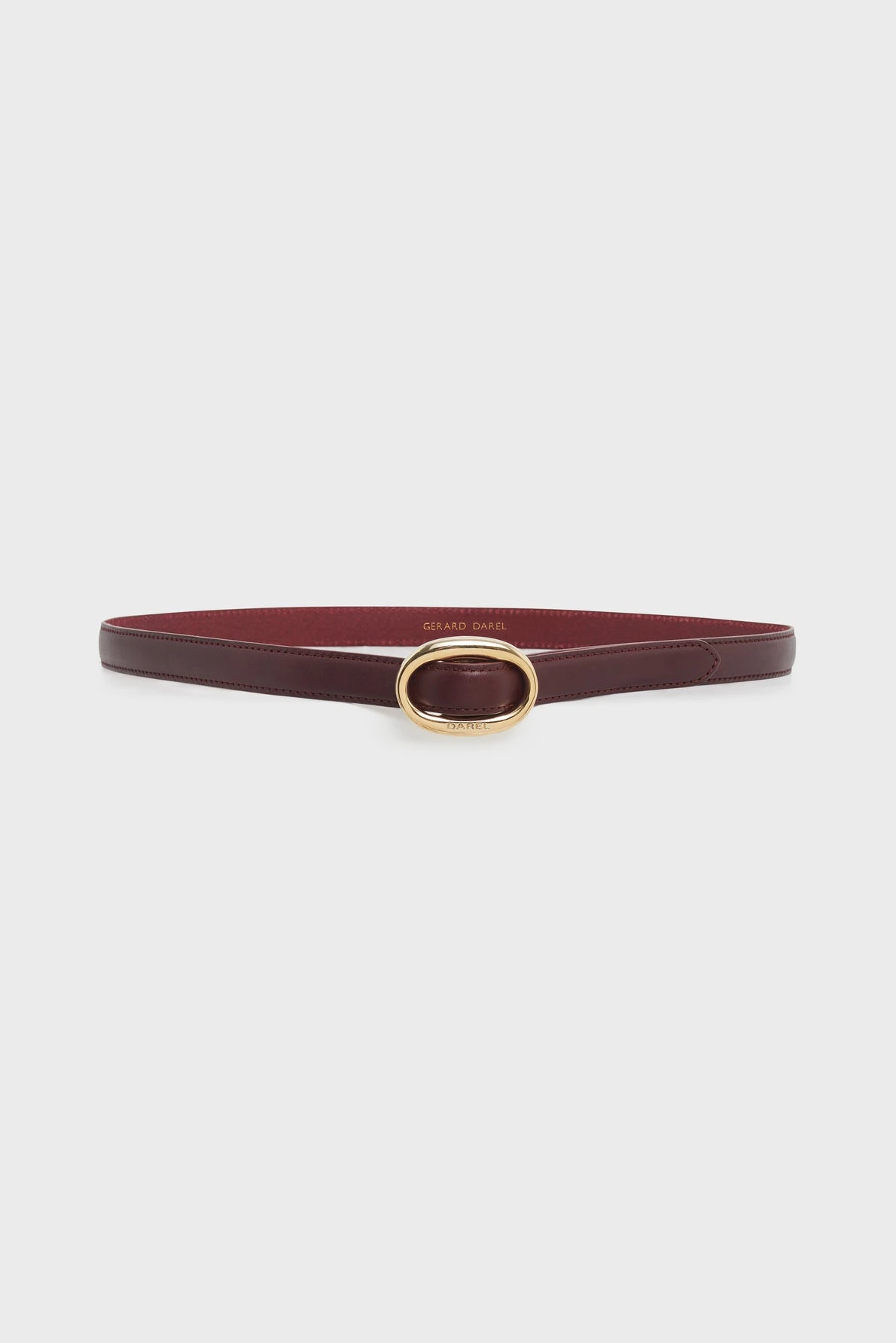 Ceinture Sofia bordeaux en cuir