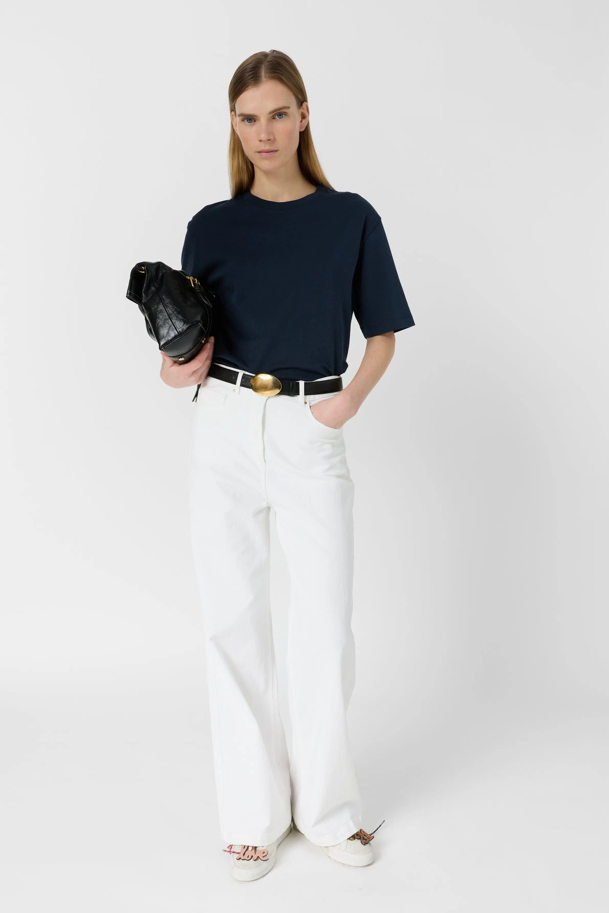 Look femme avec T-shirt Mayae marine